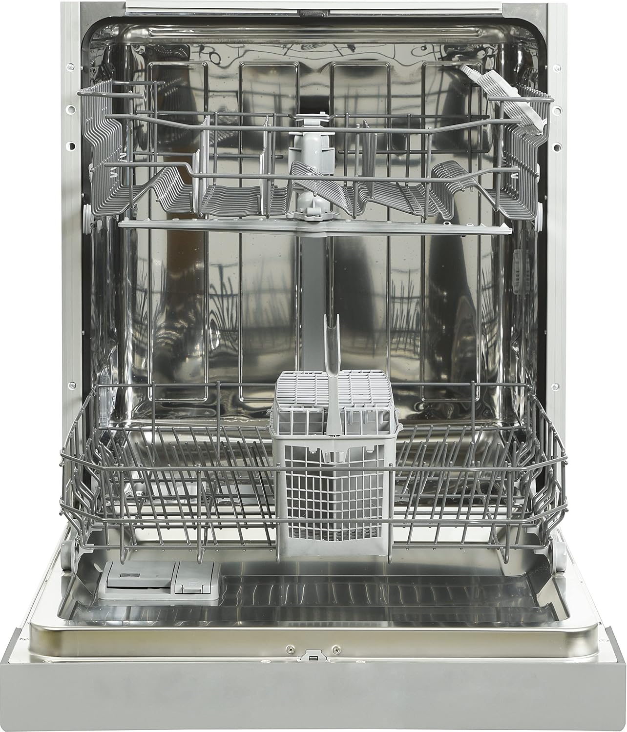 Respekta Geschirrspüler teilintegriert 60 cm/Einbau-Spülmaschine mit flexiblen Besteckkorb / 6 Programme/Startzeitvorwahl / 12 Maßgedecke / GSP60TIDV / besonders leise 49 dB