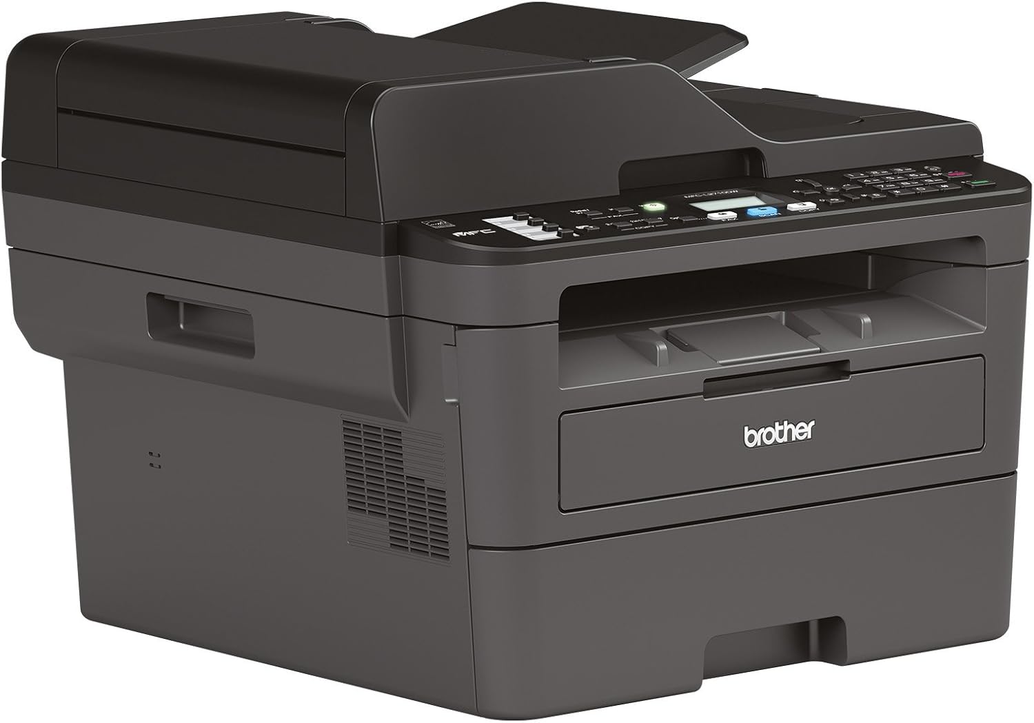 Brother MFC-L2835DW | Stampante multifunzione 4-in-1 (stampa/scansione/copia/fax) Laser monocromatica – Wi-Fi ed Ethernet – Alimentatore automatico documenti (ADF) da 50 fogli – Velocità di stampa di 32 pagine