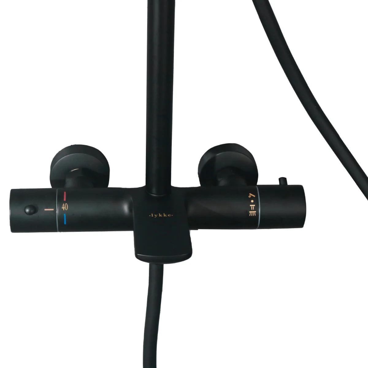 Lykke Duschsystem Premium, schwarz