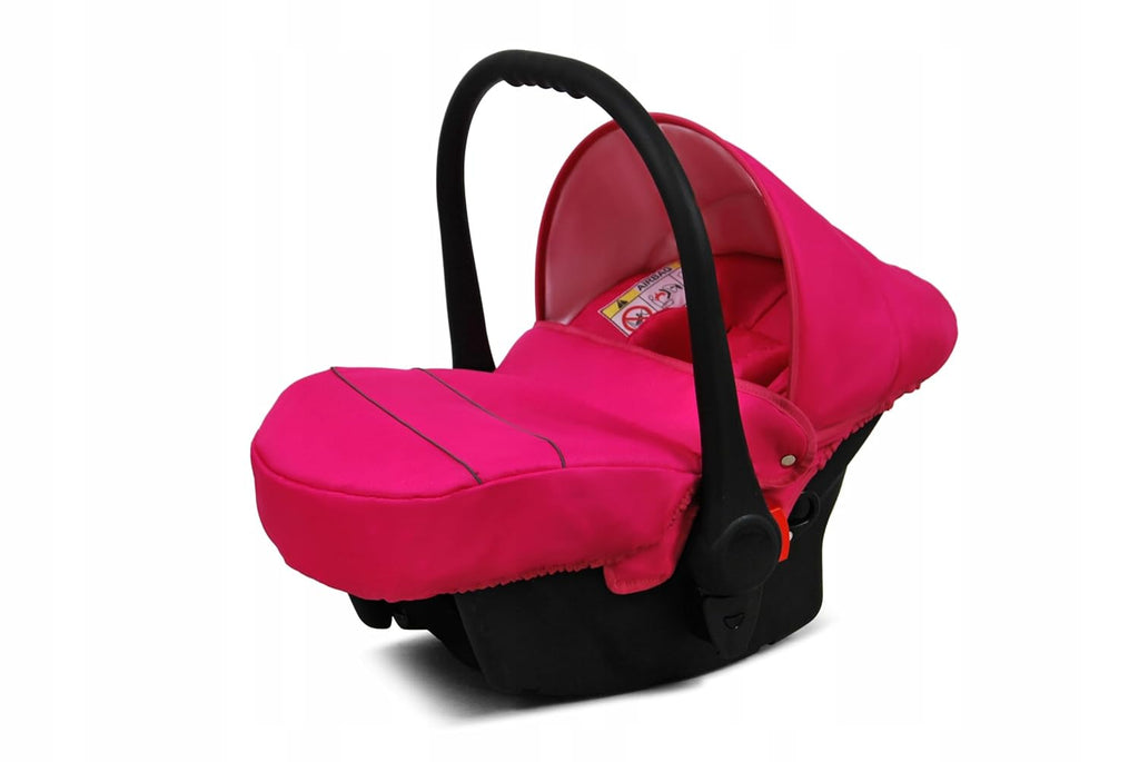 BabyLux® Bambimo Kinderwagen Set 3 in 1 - Qbaro - incl. Babywanne, Buggy Sportsitz, Auto-Babyschale - Autositz - Kinderwagenset - Kombikinderwagen mit Wickeltasche, Regenschutz usw.
