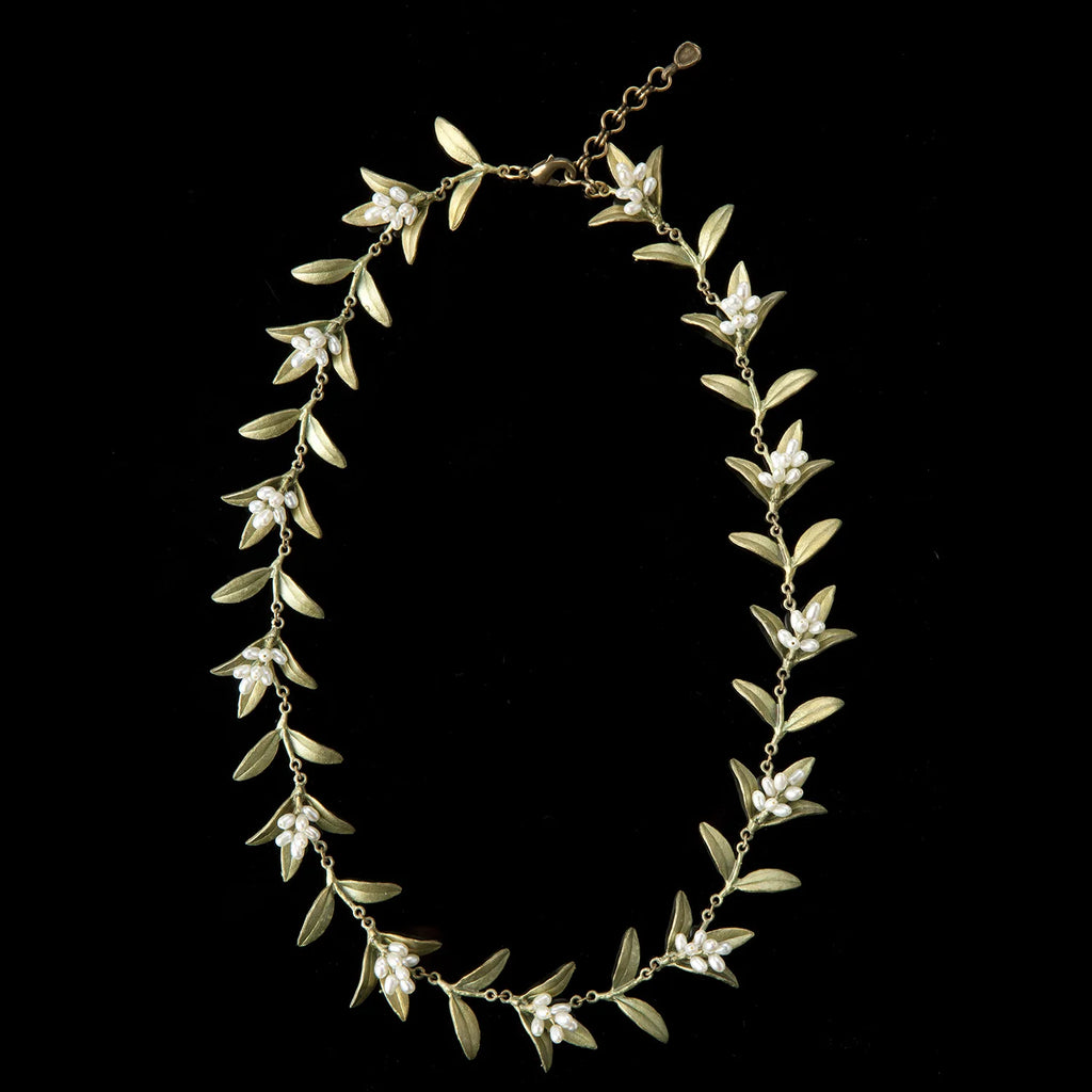 Blühende Myrte - Blttercollier