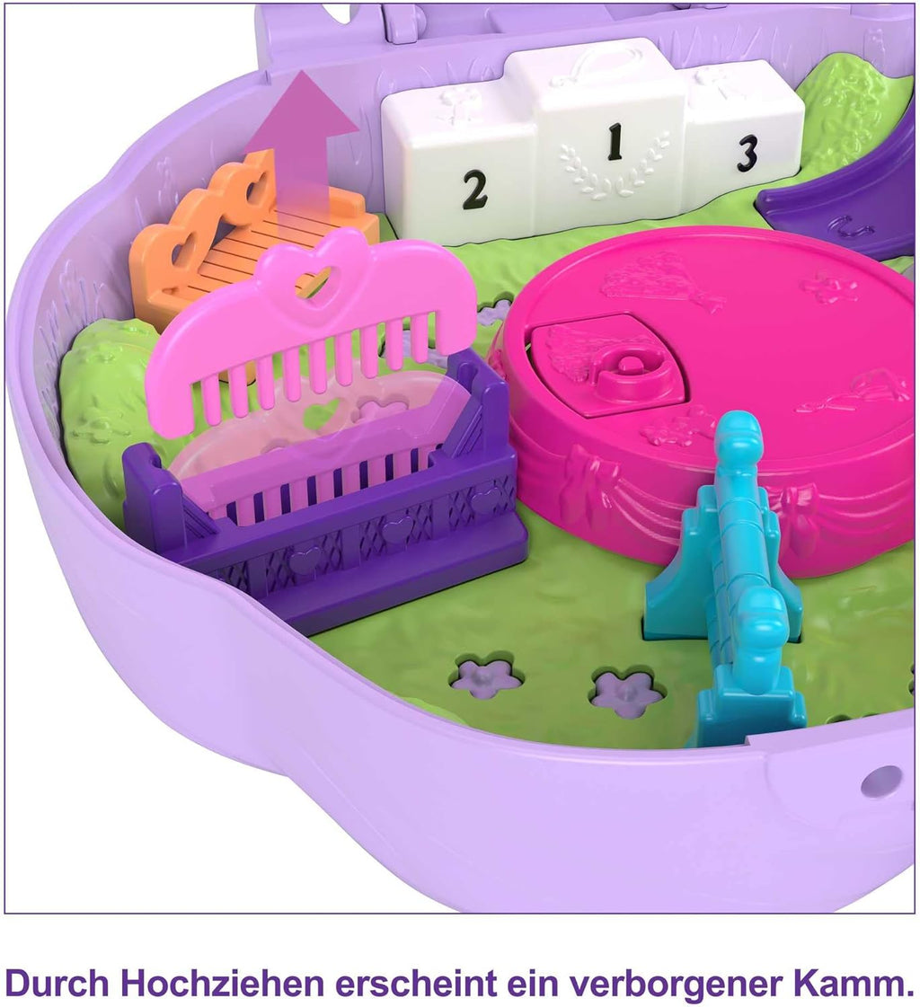 Polly Pocket GTN15 - Valigetta Caffetteria Riccio con Design Caffè e Animali, Mini Bambola Polly e HCG16 - Acquario Lontre, Tema Acquario con Micro Bambole Polly e Nicolas, 5 Sorprese e 12 Accessori