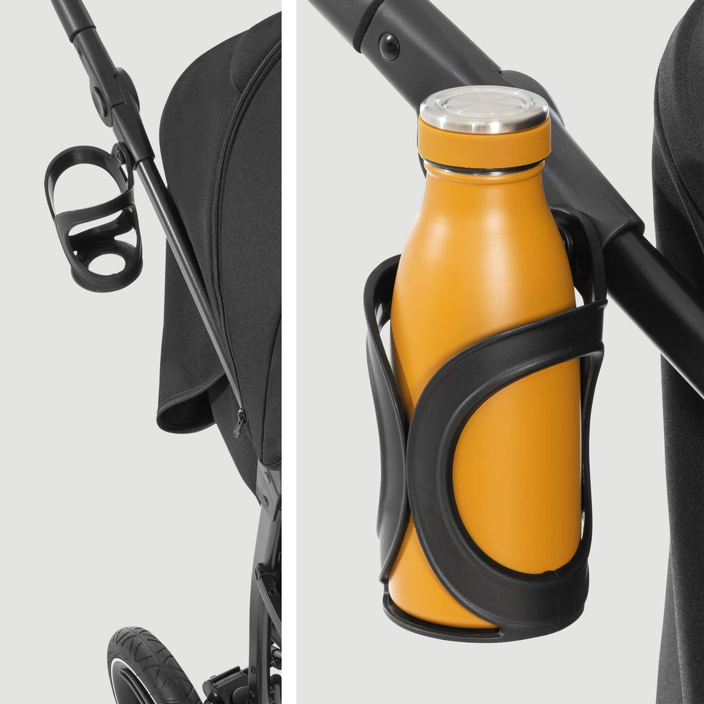 hauck Buggy Rapid 3 Air für Kinder bis 22 kg, Lufträder, Federung, Klein Zusammenklappbar, UV-Schutz 50+, mit Schlaffunktion ab Geburt, Höhenverstellbarer Schieber, Großer Korb bis 3 kg (Black)