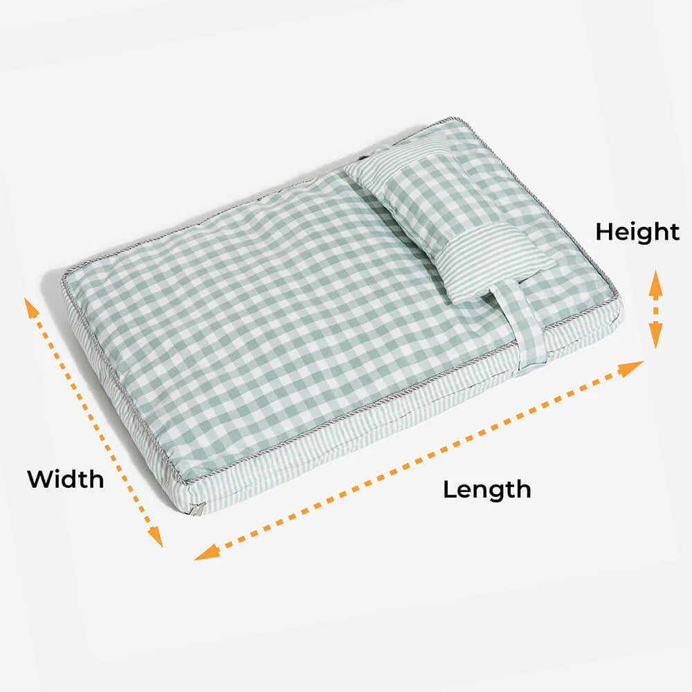 PetComfort – Waschbares Bett für Hunde und Katzen mit Karokissen