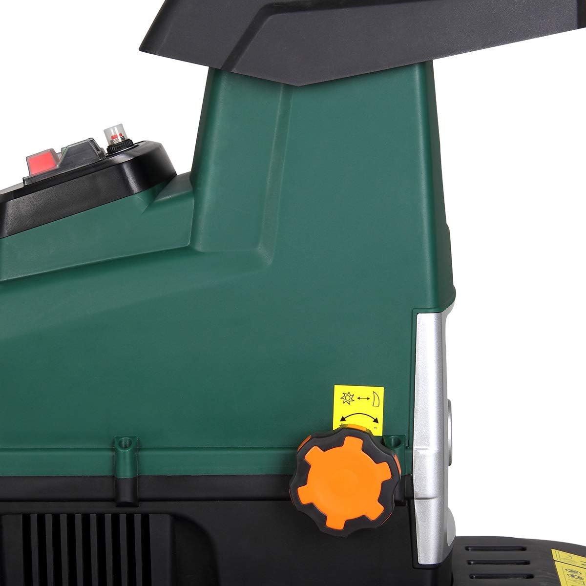 Gardebruk® Leisehäcksler 3100 W max. 45 mm Aststärke Elektrisch 60 L Auffangbox Walzenhäcksler Gartenhäcksler Schredder