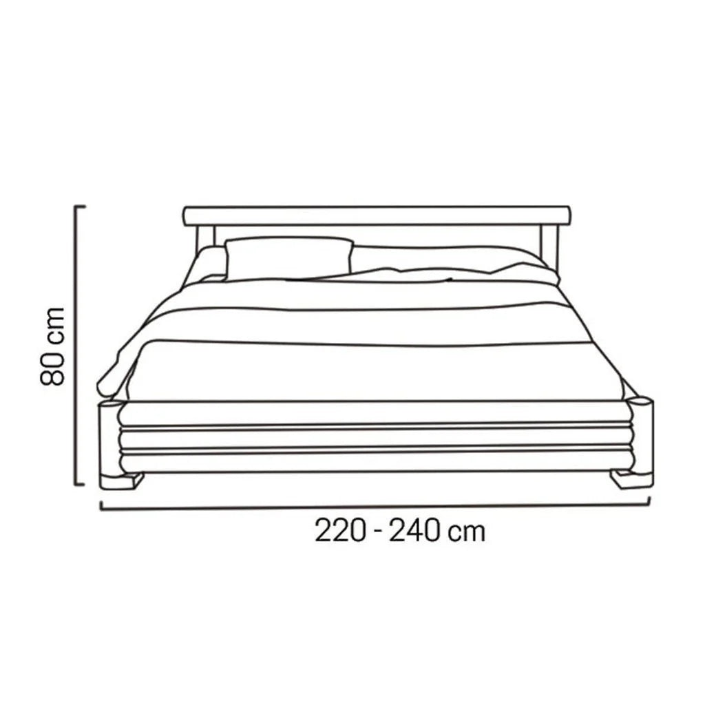 Letto in bambù NAKO | Superficie di riposo 180 x 200 cm