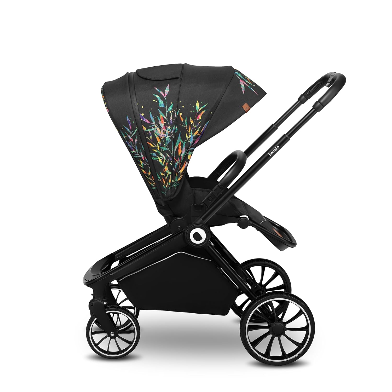 Passeggino LIONELO MIKA PLUS 3-in-1, da 0 a 48 mesi, fino a 22 kg, navicella fino a 9 kg, seggiolino auto fino a 13 kg, schienale regolabile, ammortizzazione, ruote a 360°, cappottina XXL