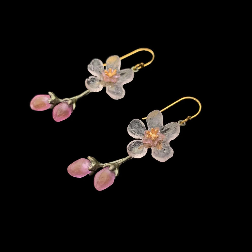 Pfirsichblüte Ohrhnger - Blumen