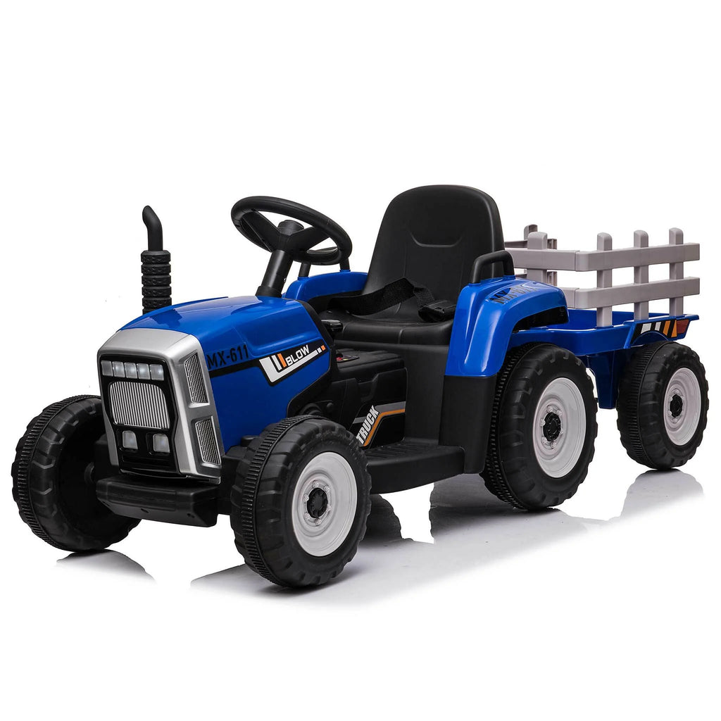 Swoop Macchina Elettrica per Bambini Trattore con Rimorchio