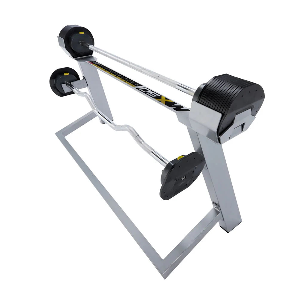 MX Select MX80 verstellbare Langhantel + Curlstange mit Stnder