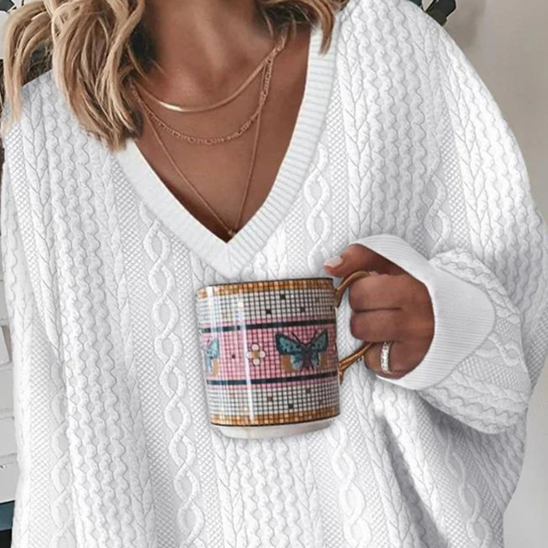 Morbido maglione da donna in maglia, caldo per comfort e stile - Lozenda