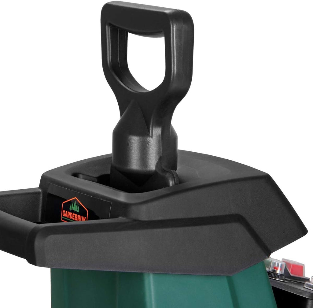 Gardebruk® Leisehäcksler 3100 W max. 45 mm Aststärke Elektrisch 60 L Auffangbox Walzenhäcksler Gartenhäcksler Schredder