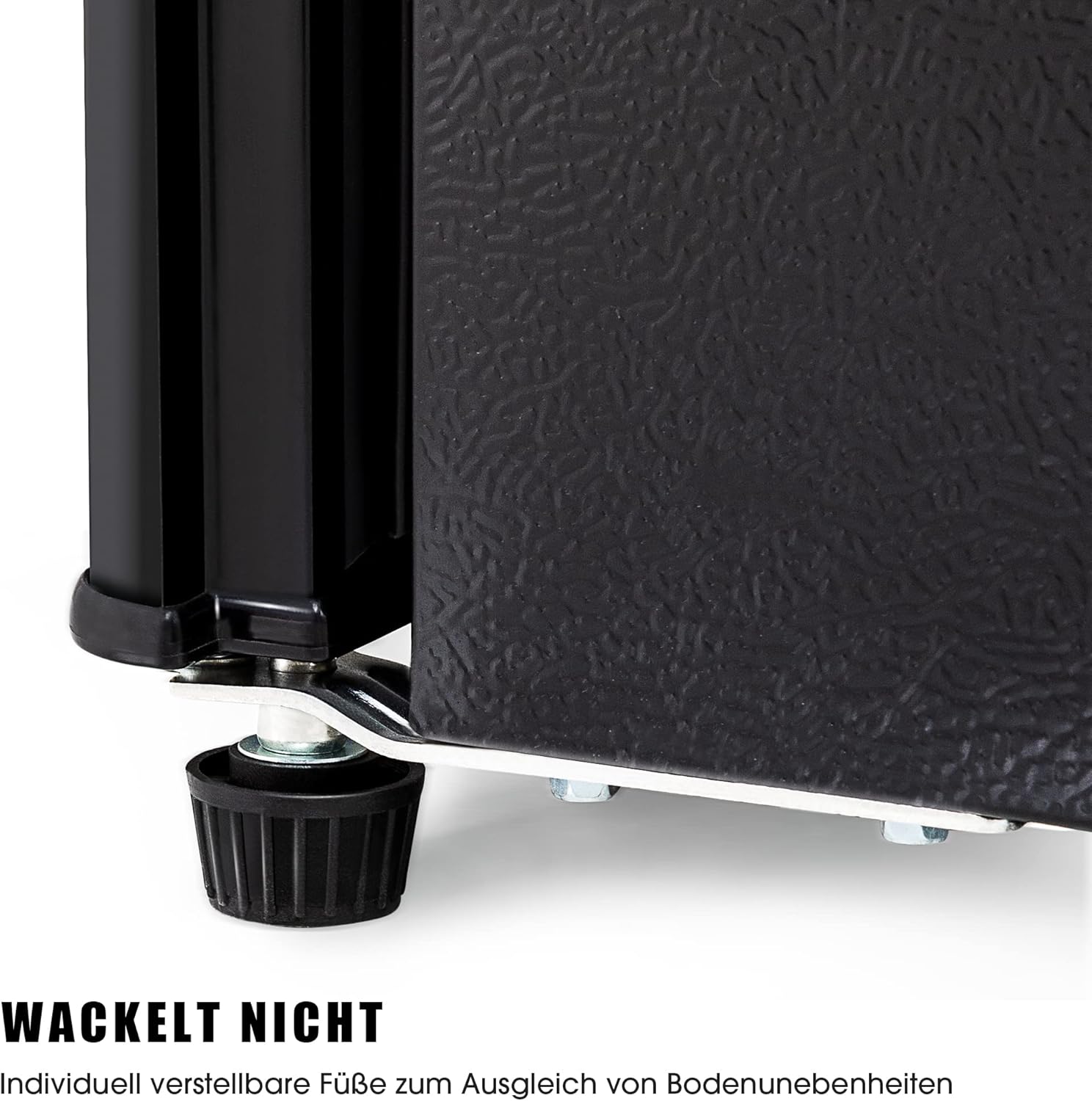 Merax Frigorifero con Congelatore, Frigorifero Combinato, Piccolo Frigorifero con 51L e Congelatore 21L, Silenzioso, LED, Ripiani in Vetro, Cassetto Verdura, Balconcini, per Cucina, Soggiorno, Ufficio, Nero