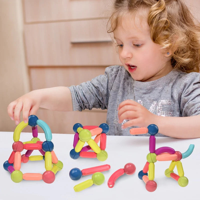 Giocattoli magnetici - Sviluppa la creatività - Bastoncini magnetici