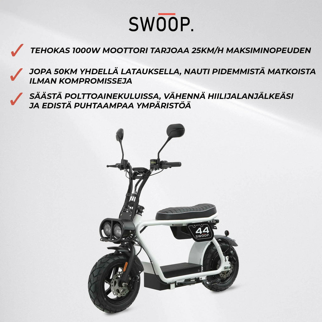 Swoop Elektro Moped 1000W Wei