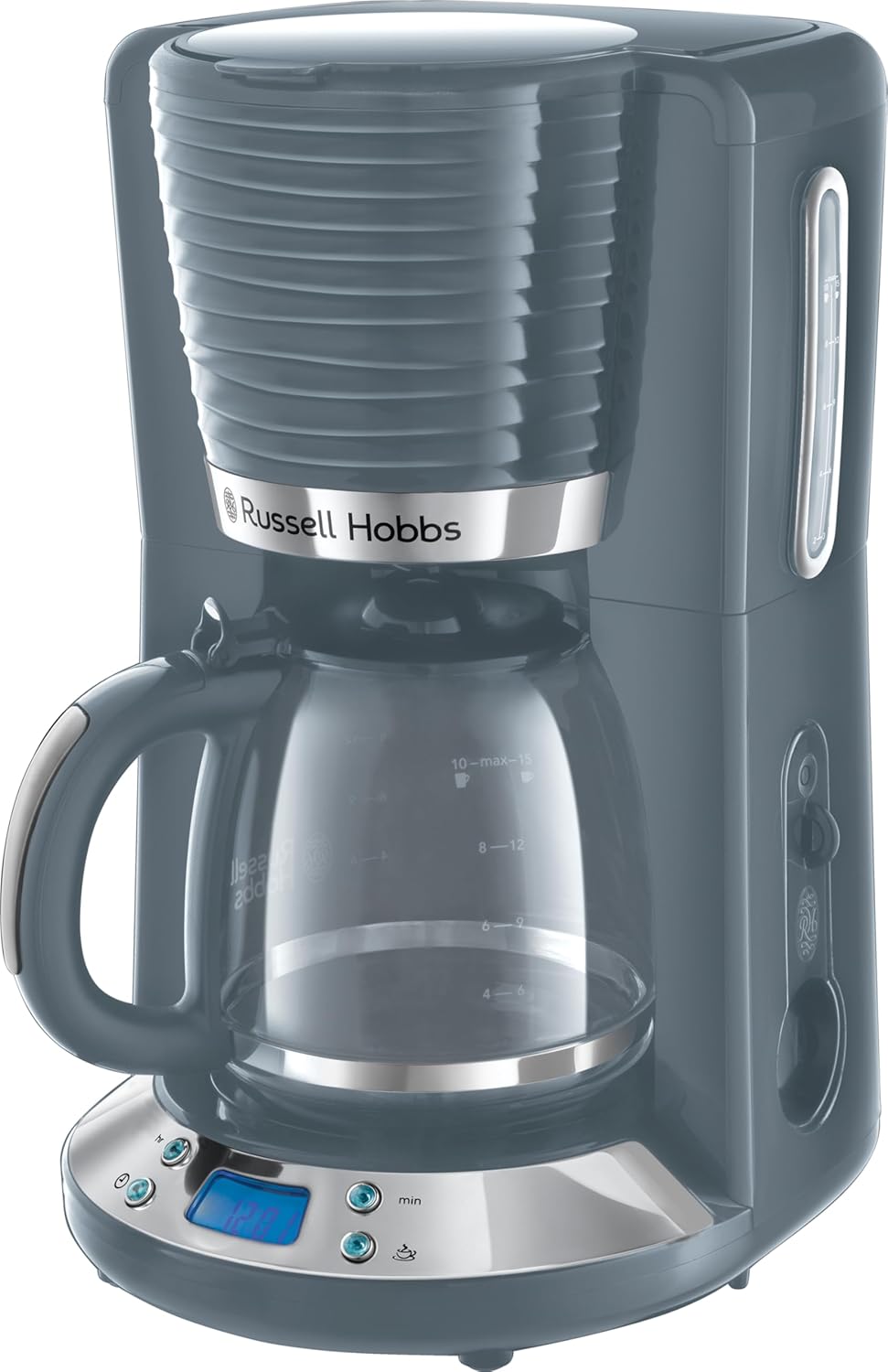 Russell Hobbs Inspire Grey Set Colazione Tostapane, Bollitore e Macchina da Caffè