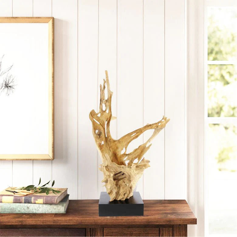 Treibholz Tischlampe KRYTON Hhe 80 cm