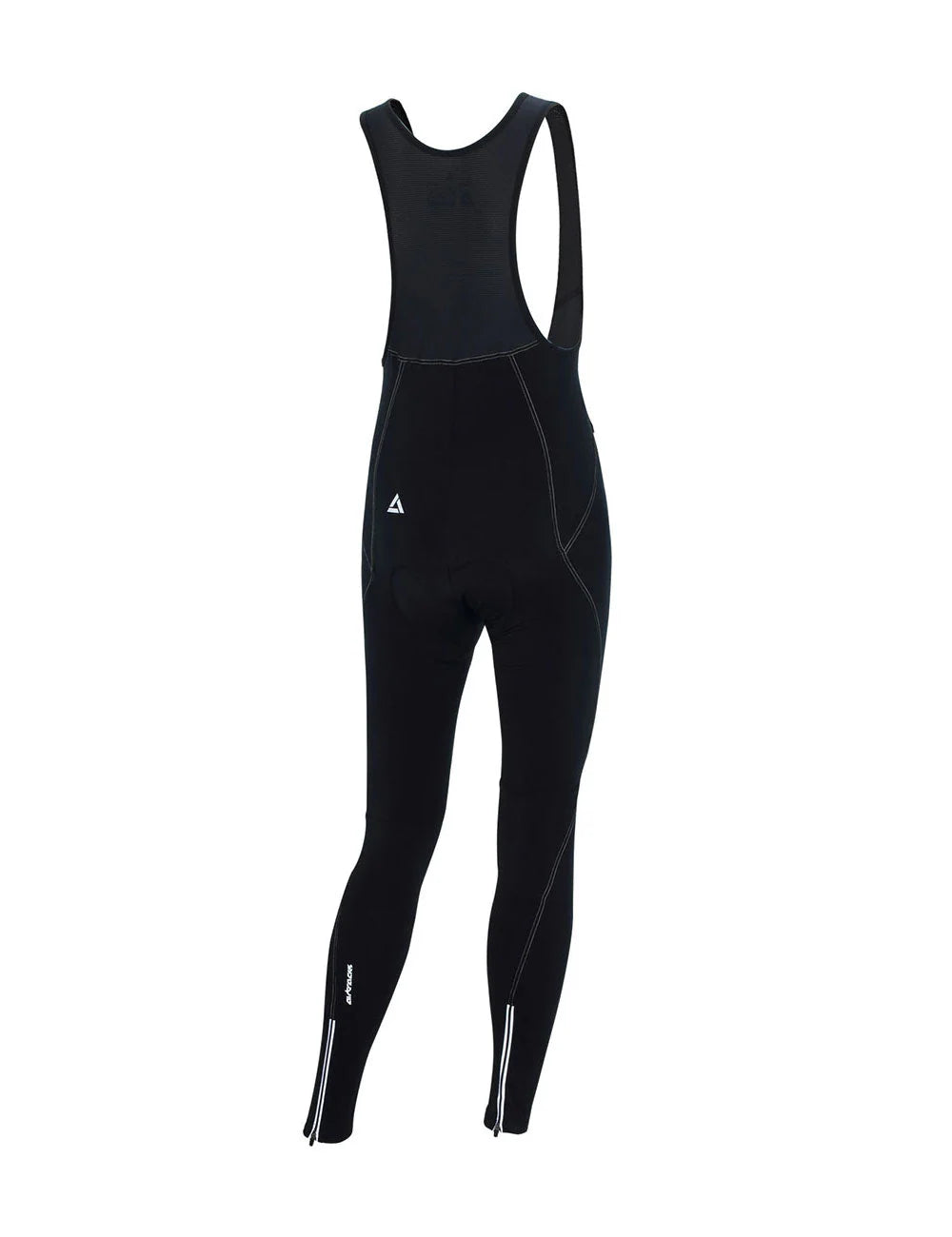 Pantaloni Termici da Ciclismo Lunghi da Uomo con Bretelle Comfort Line Nero-Argento (Set di prodotti)