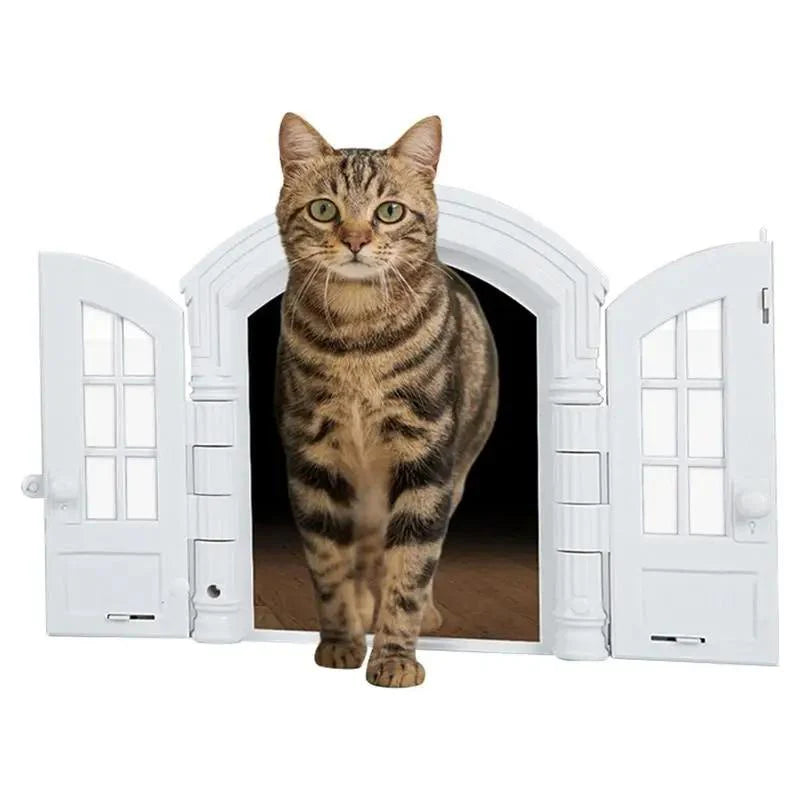 Franzsische Katzen-Doppeltür für den Innenbereich