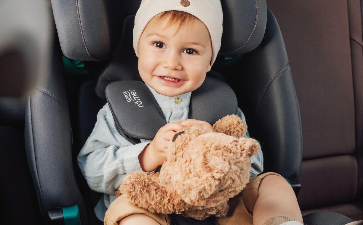 BRITAX RÖMER Seggiolino auto ADVANSAFIX 2 Z-LINE, per bambini da 76-150 cm (i-Size) con e senza ISOFIX, 15 mesi a 12 anni, Space Black