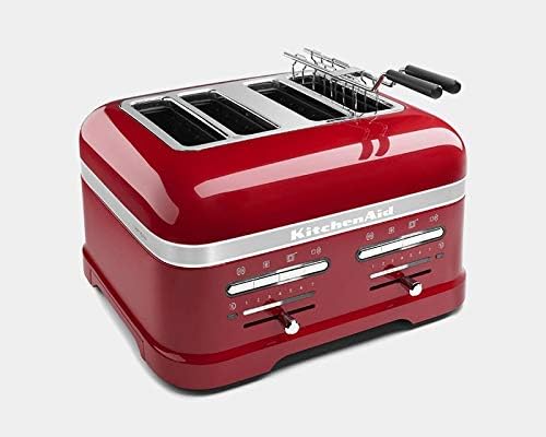 KitchenAid Tostapane per 4 Fette con Pinza per Sandwich | Artisan | Tostapane Retro | Diverse Funzioni e Livelli di Tostatura | Rosso