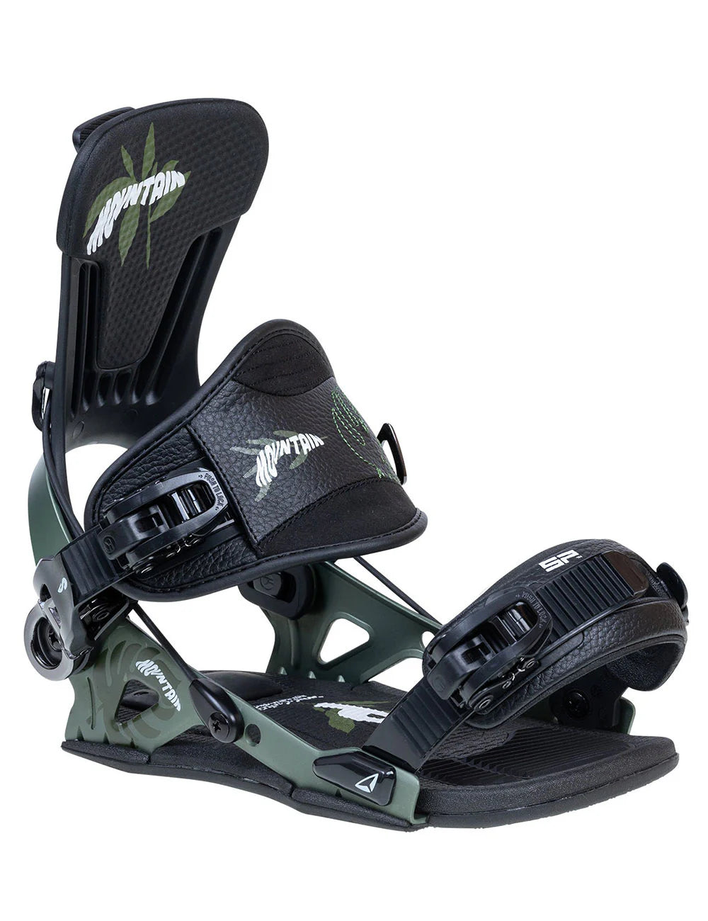 Attacco snowboard SP MOUNTAIN MULTIENTRY verde oliva