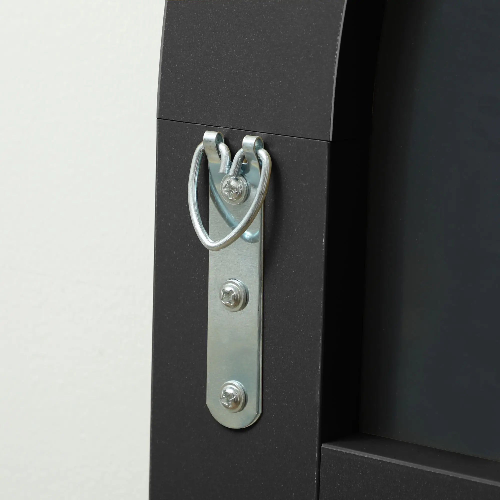 HOMCOM Specchio a figura intera ad arco con protezione antischeggia