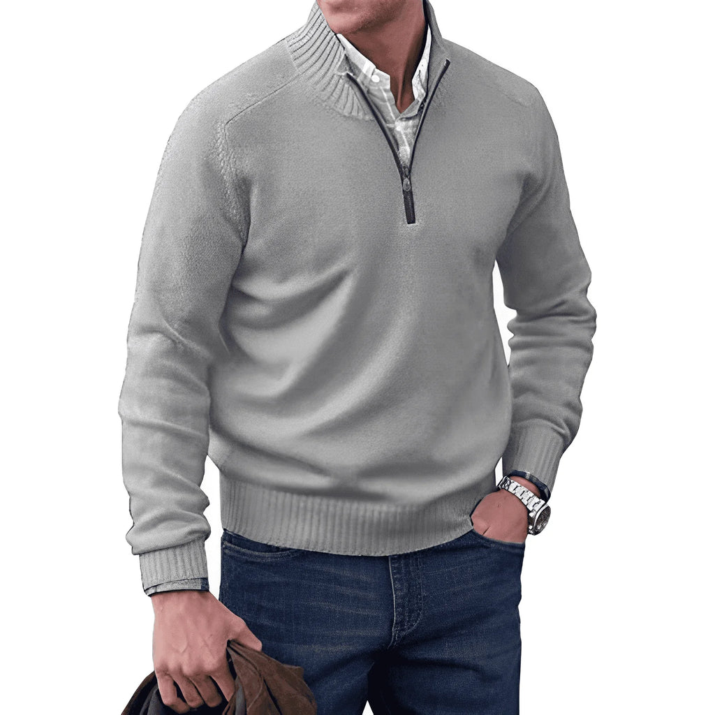 Luxuriser Half-Zip-Pullover für Herren