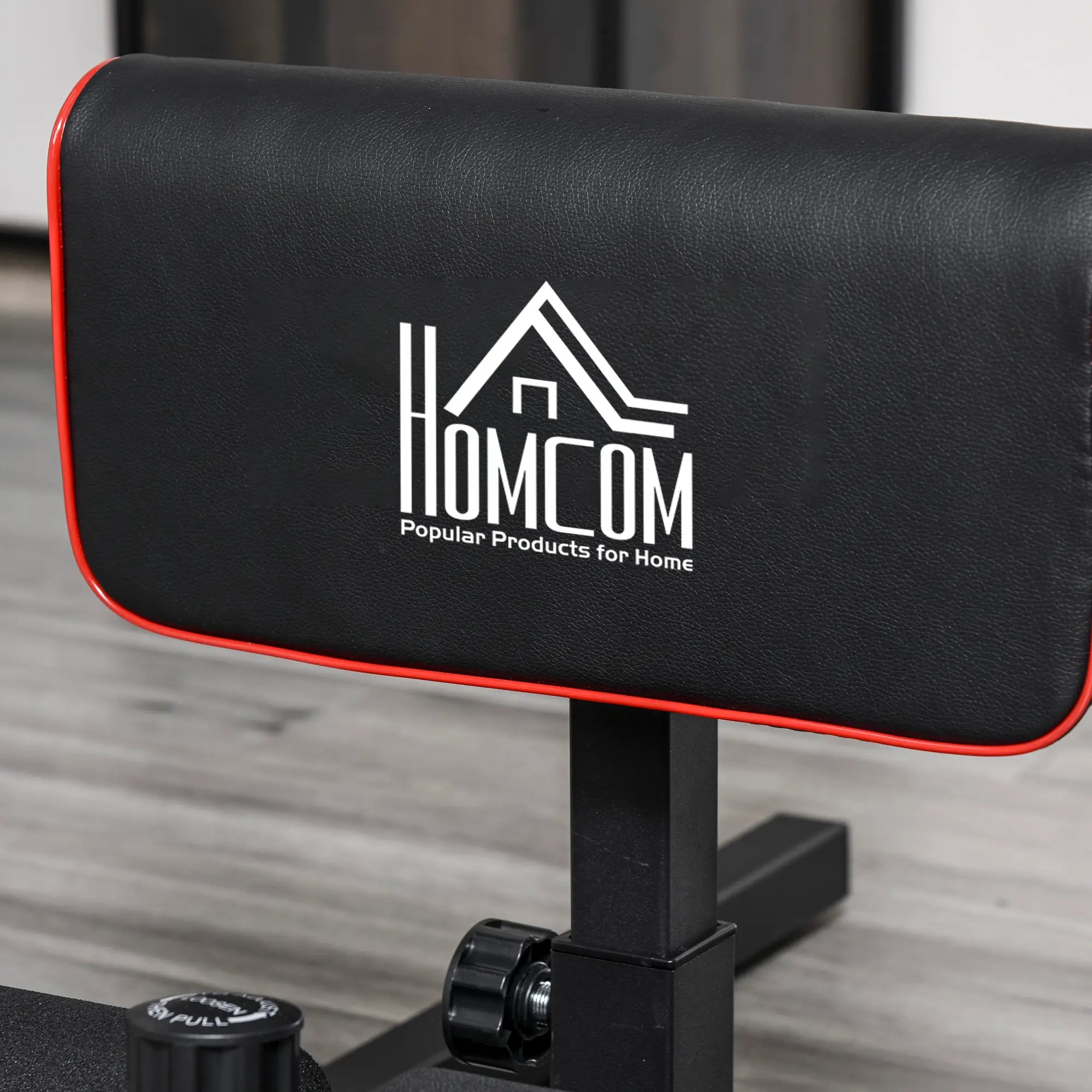 HOMCOM Sissy Squat 3 in 1, attrezzo per addominali e maniglie per flessioni, altezza regolabile