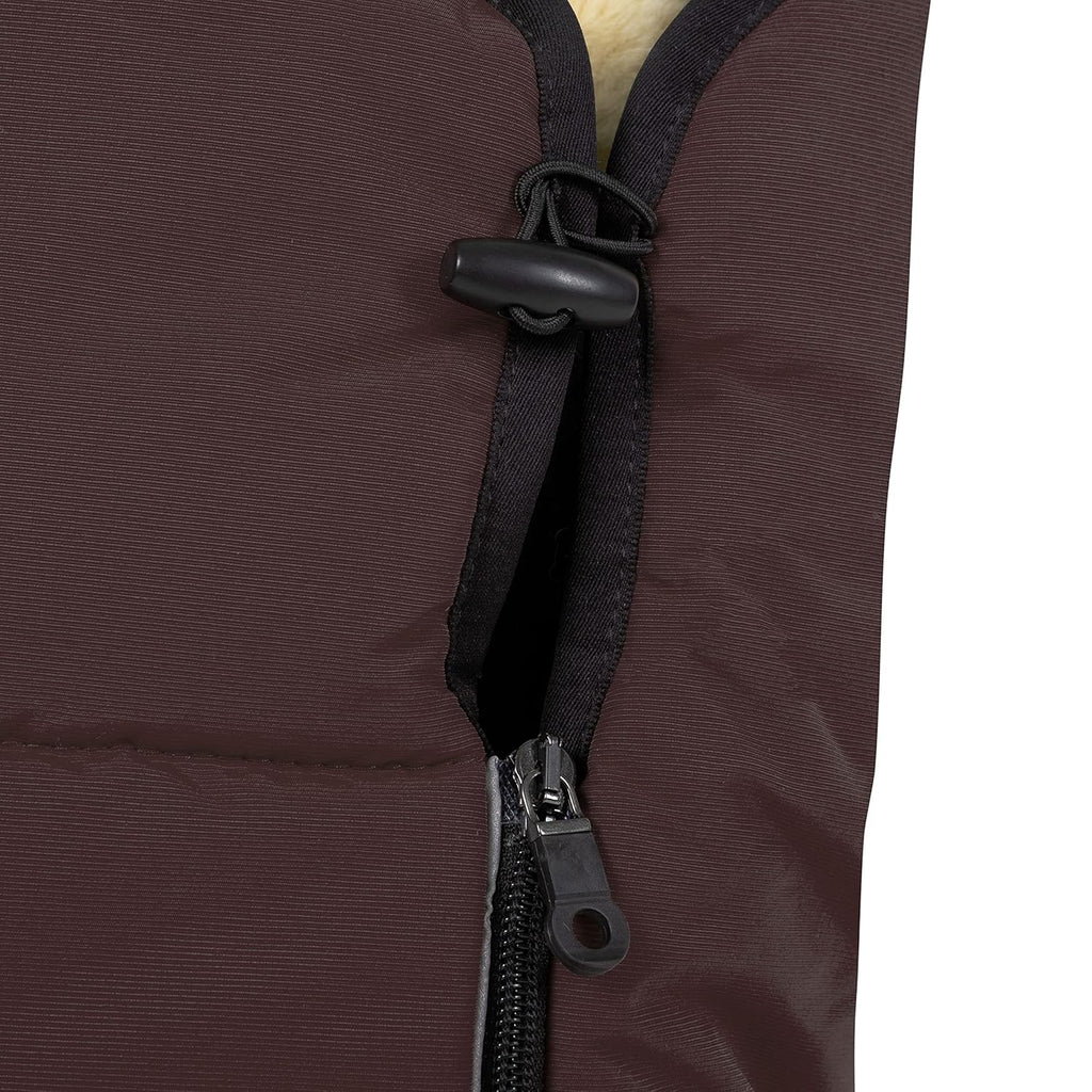 WERNER CHRIST BABY, Kinderwagen-Fußsack CORTINA – Thermo Winterfußsack (Kinder ab 6 - bis 36 Monate), mit herausnehmbarer Lammfelleinlage, medizinisches Fell, in Black (schwarz)