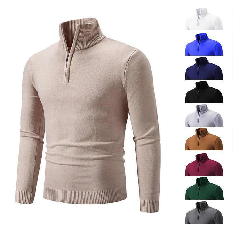 Polo-Pullover mit Reiverschluss für Herren