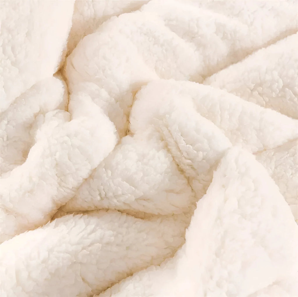 Luxurise Sherpa-Fleecedecke – Weich, Kuschelig und Perfekt für Kalte Tage