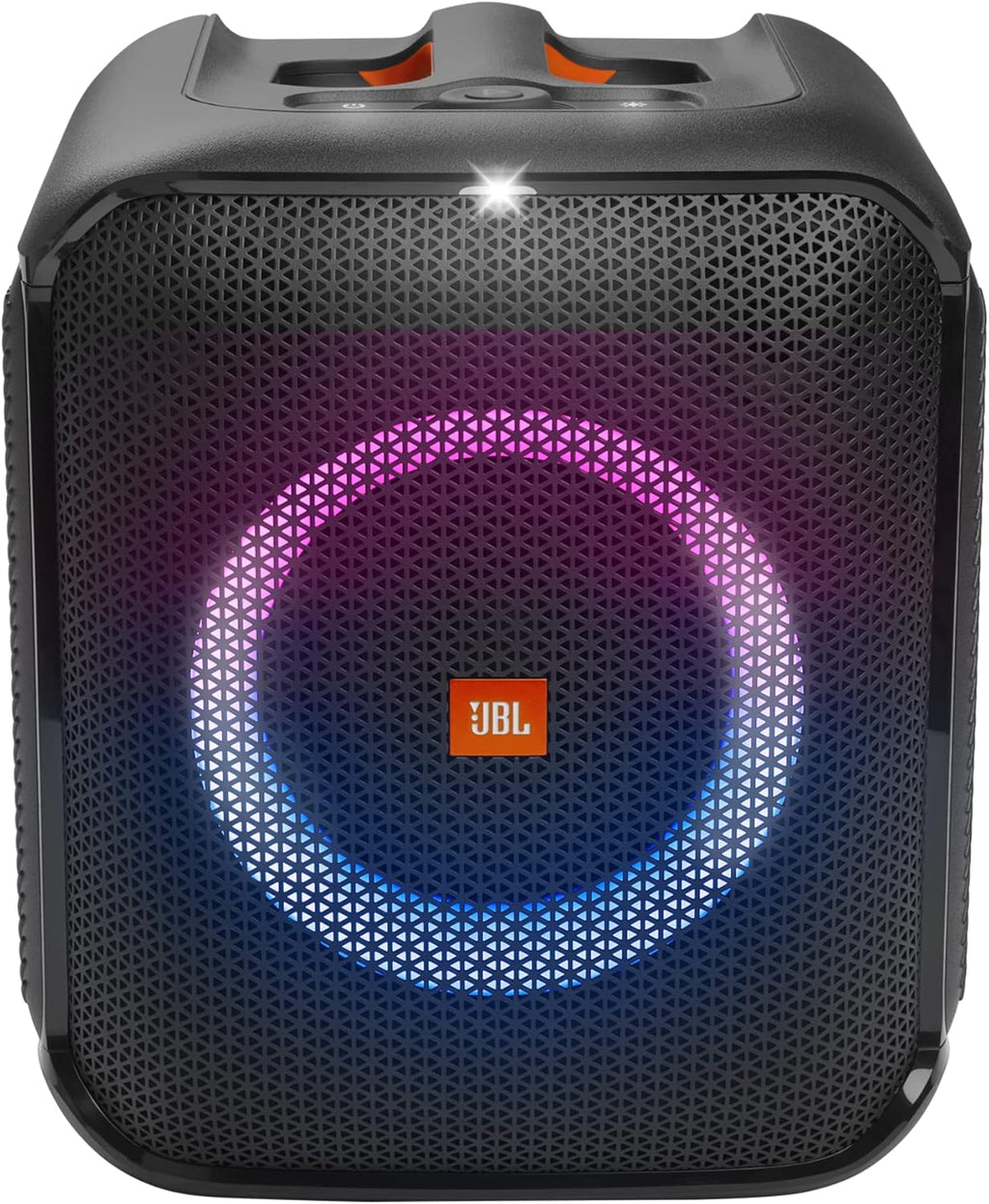 JBL PartyBox Encore – Altoparlante portatile per feste da interno e da esterno – Con luci integrate, design IPX4 e bassi profondi – 10 ore di autonomia – Nero