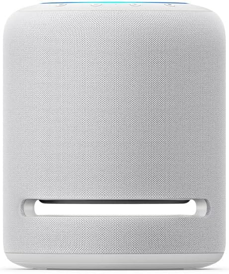 Echo Studio (ultima generazione) | Il miglior suono mai offerto dai nostri altoparlanti smart Wi-Fi e Bluetooth, con Dolby Atmos, audio 3D, hub per Casa Intelligente e Alexa | Bianco