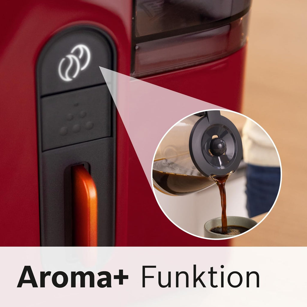 Bosch Filterkaffeemaschine MyMoment TKA3M134, Thermokanne 1 L, für 8-12 Tassen, Tropfstopp, schwenkbarer Filtertrger, Entkalkungsprogramm, abnehmbarer Wassertank, 1200 Watt, Schwarz matt