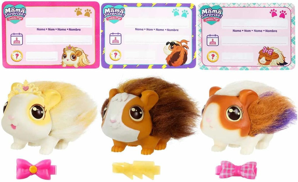 Little Live Pets – Mama Surprise | Porcellino d'India Interattivo con Gabbia e 3 Bebè a Sorpresa. Oltre 20 Suoni e Reazioni, Modello di Gioco Ripetibile, 5 anni / 60 mesi