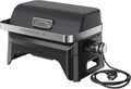Campingaz Grill Attitude2go, grill a gas ed elettrico, grill da tavolo, grill portatile da balcone/campeggio, con coperchio, termometro e griglia in ghisa, funzionamento a gas o elettrico