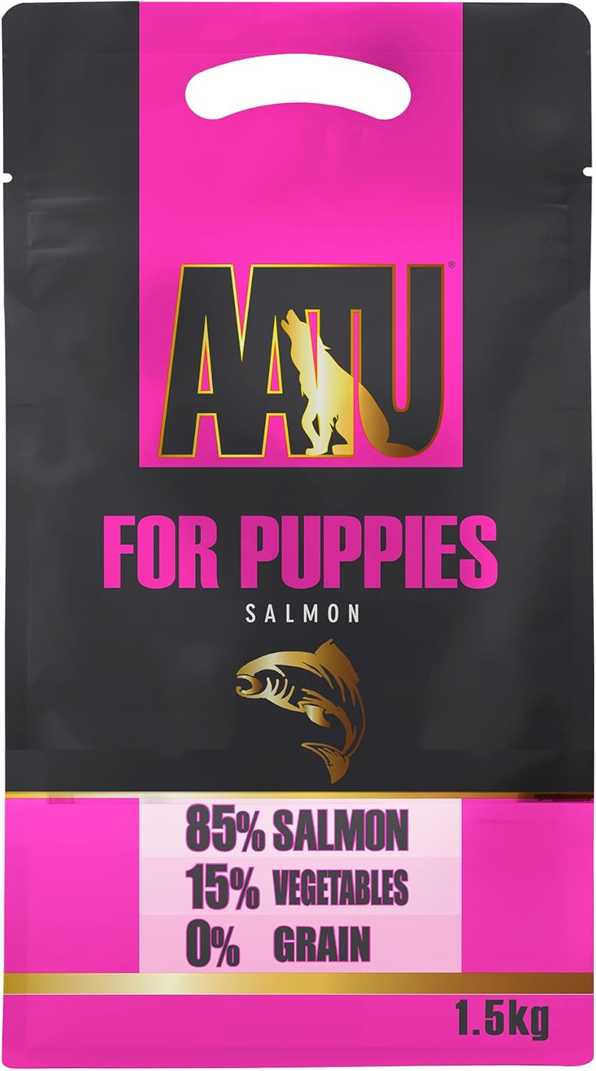 AATU Trockenfutter für Hunde, 80/20 Hundetrockenfutter mit Hühnerfleisch, Hundefutter Getreidefrei mit Hohem Proteingehalt, Natürliche Tiernahrung für Ausgewachsene Hunde Aller Rassen, 1,5 kg