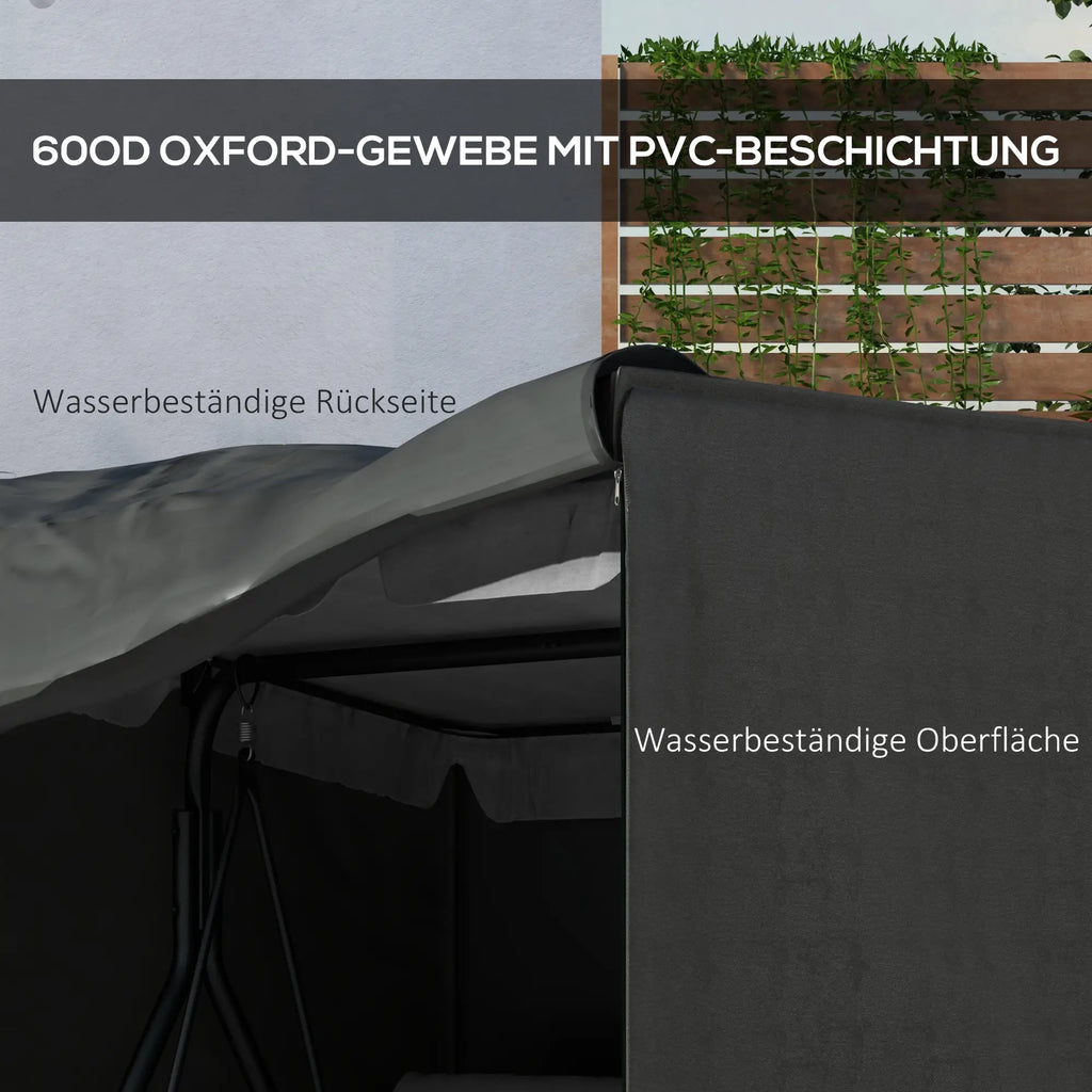 Outsunny Abdeckung Hollywoodschaukel witterungsresistent UV-Schutz