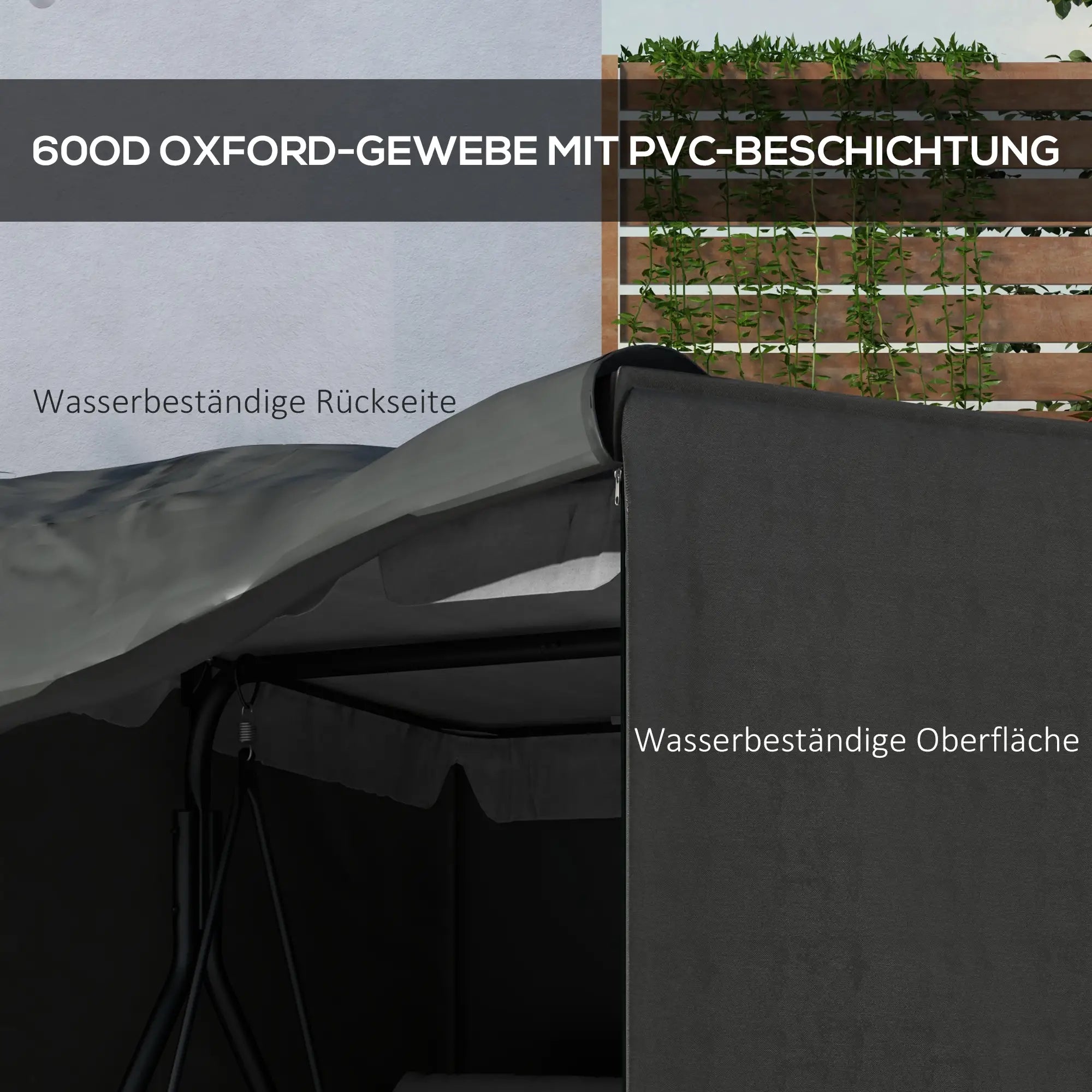 Outsunny Abdeckung Hollywoodschaukel witterungsresistent UV-Schutz