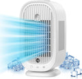 Climatizzatore Portatile 4 in 1, Condizionatore Evaporativo con 5 Velocità del Vento, 2 Modalità di Nebbia, Oscillazione 45°/90°/120° per Casa/Ufficio.