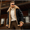 Lozenda - Kragen Daunen Pelzkragen Jacke für Mnner