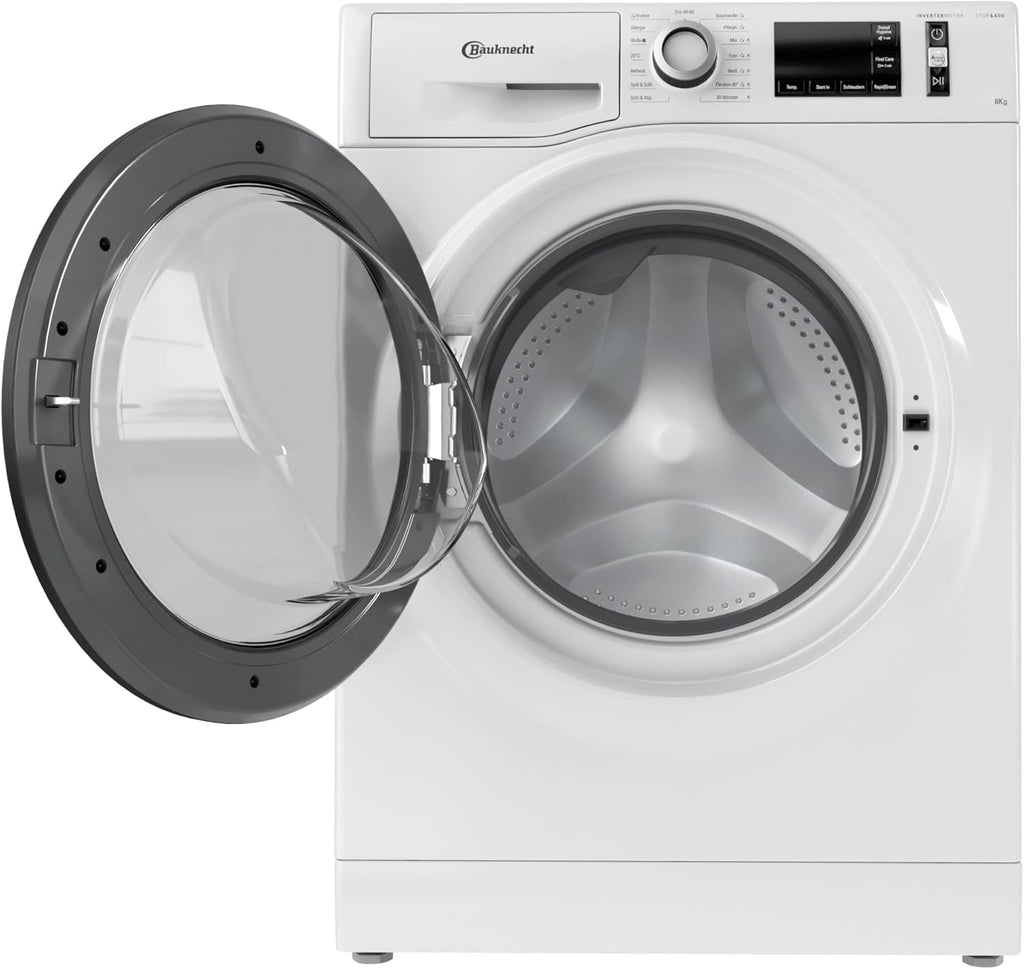 Bauknecht W Active 8A Lavatrice a carica frontale/ 8kg/ potente rimozione delle macchie/ programmi a vapore/ opzione Steam Hygiene/ classe di efficienza energetica A/ funzione Stop&Add/ motore ProSilent [Classe energetica A]