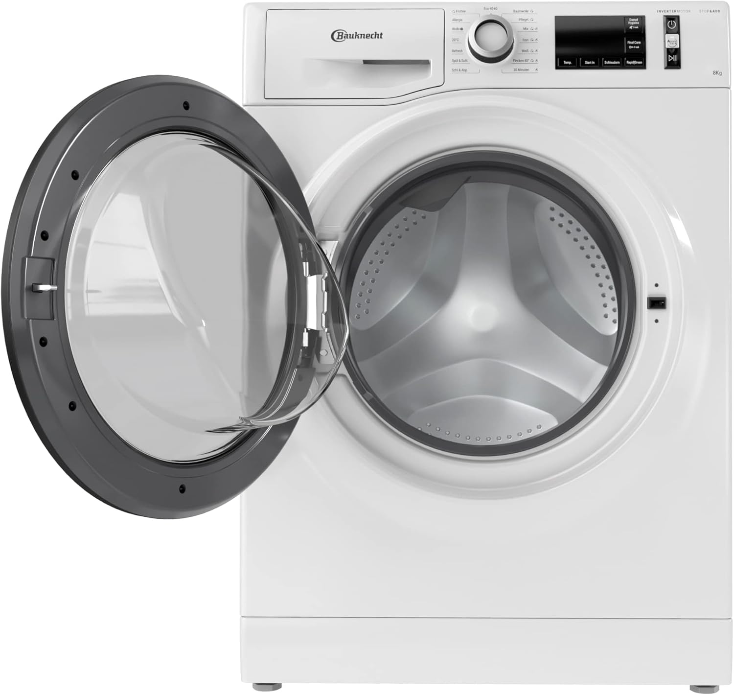 Bauknecht W Active 8A Lavatrice a carica frontale/ 8kg/ potente rimozione delle macchie/ programmi a vapore/ opzione Steam Hygiene/ classe di efficienza energetica A/ funzione Stop&Add/ motore ProSilent [Classe energetica A]