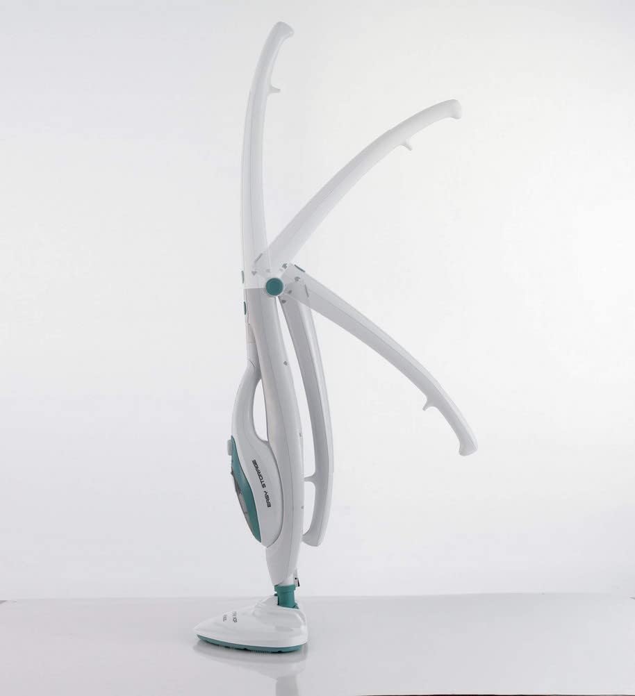 Ariete 4164 Scopa a vapore 10-in-1, 1500W, serbatoio 350cc, elimina fino al 99% dei batteri, per tutti i pavimenti, vapore continuo portatile 18 minuti, autonomia illimitata, bianco