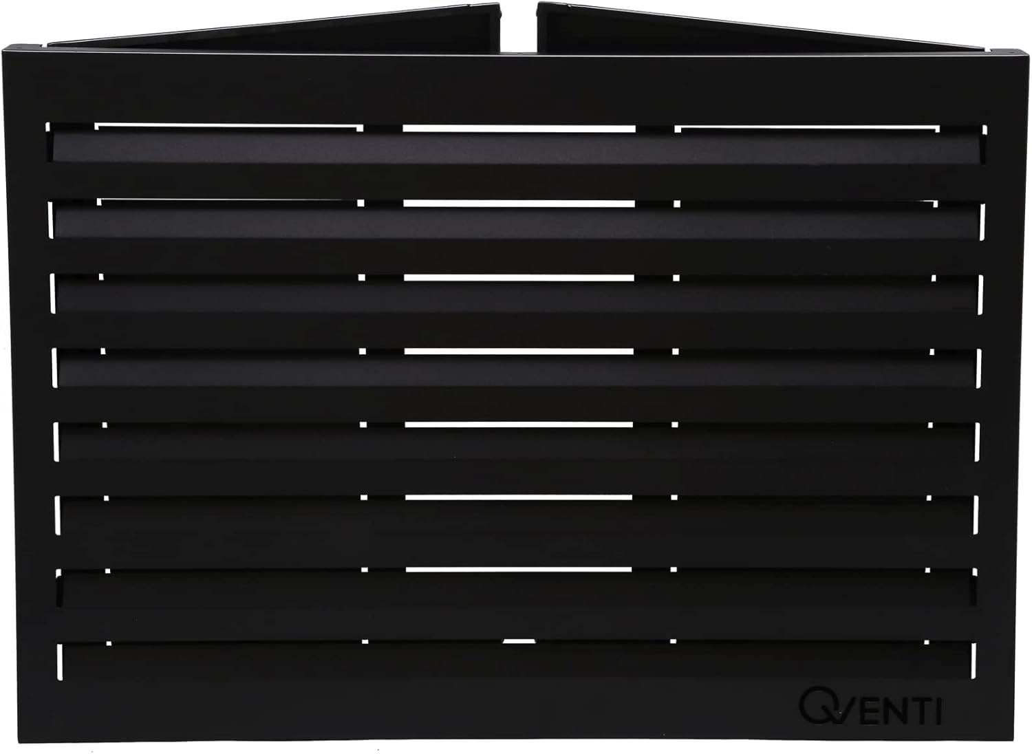 Copertura Qventi per condizionatore - Antracite/Grigio - Alluminio - Griglia di protezione - Rivestimento - Facile montaggio - Taglia S - Dimensioni esterne (LxPxH): 100 x 50 x 75 cm