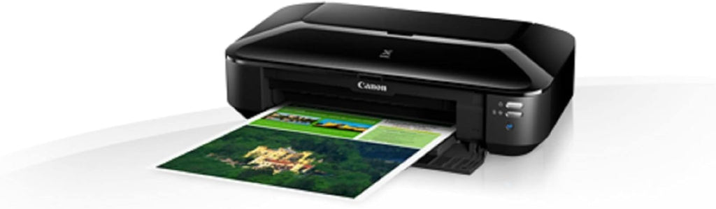 Canon PIXMA iX6850 Stampante Multifunzione a Getto d'Inchiostro a Colori A3+ (Stampante per Ufficio, Stampa Fotografica, Stampa Testo, 9.600 x 2.400 DPI, WiFi, WLAN, USB, 5 Inchiostri Separati, Stampa Diretta, App di Stampa) Nera