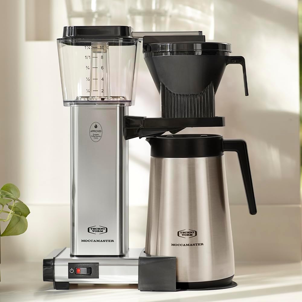 Moccamaster KBGT, Macchina da caffè con filtro e brocca termica, Macchina da caffè con filtro, Bianco sporco, 1.25L