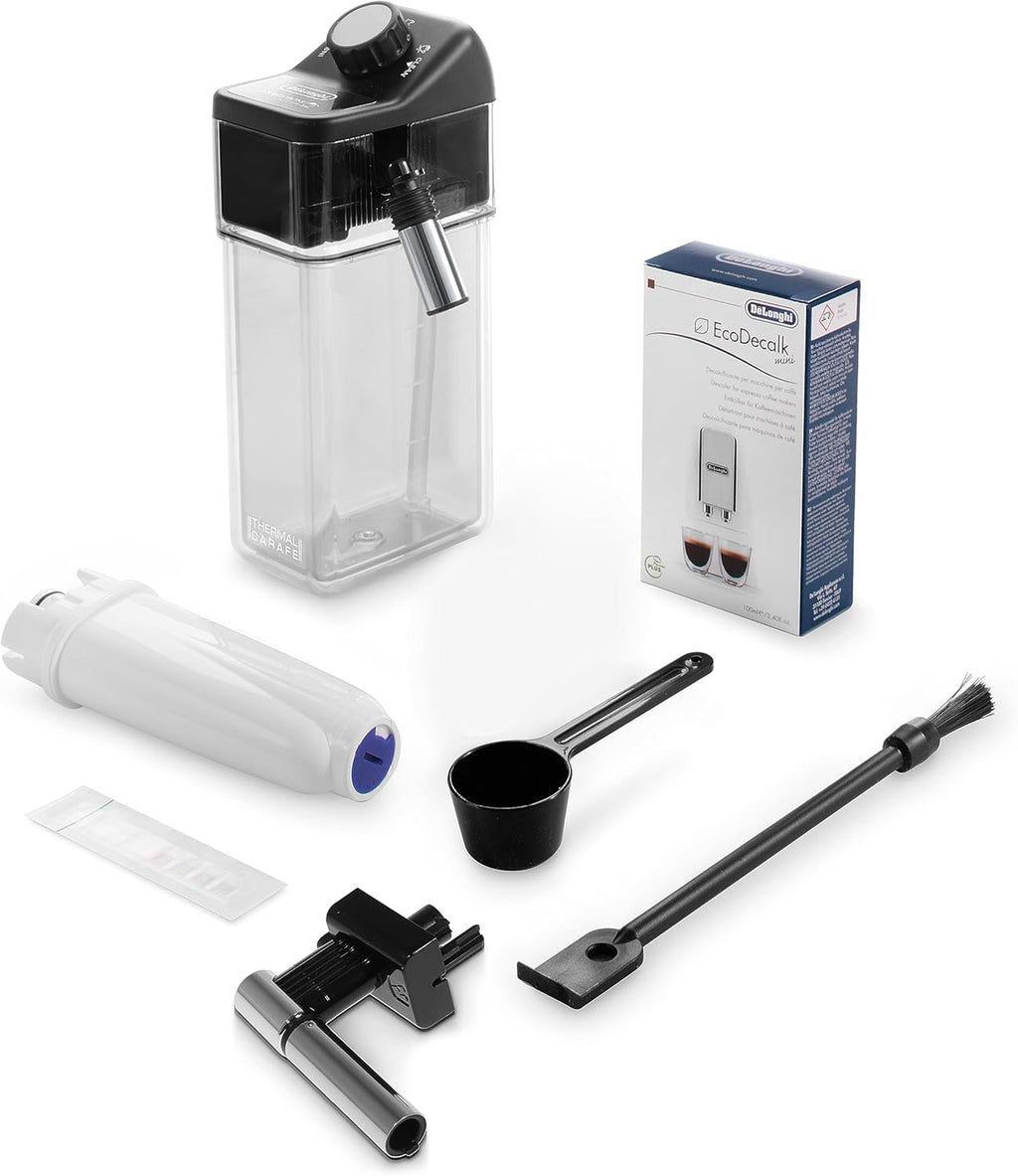 De'Longhi Eletta Evo ECAM 46.860.B Macchina automatica per caffè con sistema LatteCrema per il latte, cappuccino ed espresso con un solo tocco, display LCD e pulsanti a sfioramento, colore nero