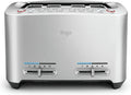 Sage - The Smart Toast - 2-Scheiben - Toaster mit Extra-Breiten Schlitzen - 5 Einstellungen, Schnelle Reinigung, Absenken auf Knopfdruck - Bräunungsgradkontrolle, Liftfunktion - Gebürstetes Aluminium